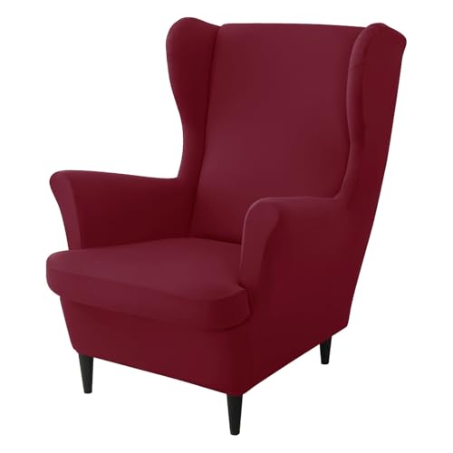 ZRCYXDW Sessel-Überwürfe Ohrensessel Mit Kissenbezug, 2 Teilig Stretch Ohrensessel Überzug Weiche Spandex Sesselhusse Möbelschutz Für Wohnzimmer-Weinrot-Groß ZRCYXDW Sessel-Überwürfe Ohrensessel Mit Kissenbezug, 2 Teilig Stretch Ohrensessel Überzug Weiche Spandex Sesselhusse Möbelschutz Für Wohnzimmer-Weinrot-Groß von ZRCYXDW