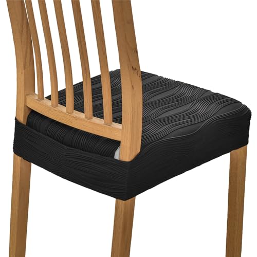 ZRCYXDW Stuhlbezug Sitzfläche 2er Set, Stretch Esszimmerstuhl Sitzbezüge Abnehmbarem Sitzbezug Stuhl Anti-Rutsch Bezug Für Stühle-Schwarz-6 Stück ZRCYXDW Stuhlbezug Sitzfläche 2er Set, Stretch Esszimmerstuhl Sitzbezüge Abnehmbarem Sitzbezug Stuhl Anti-Rutsch Bezug Für Stühle-Schwarz-6 Stück von ZRCYXDW