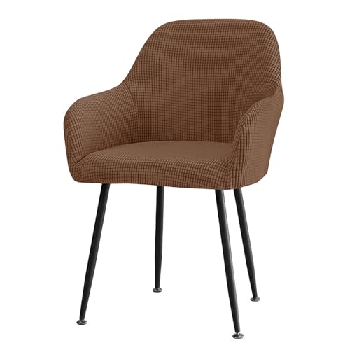 ZRCYXDW Stuhlhussen Mit Armlehne, Stretch Esszimmerstühle Bezug Spandex Stuhlbezug Sesselbezug Abnehmbarem Moderne Hussen Für Stühle Für Esszimmer-braun-1 Stück von ZRCYXDW