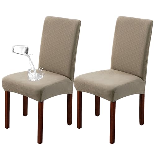 ZRCYXDW Wasserdichter Stuhlhussen, Stretch Stuhlhussen Für Esszimmer Weicher Waschbarer Spandex Stuhlhussen Für Esszimmerstühle Abnehmbarer Stuhlbezug Schwingstuhl-Taupe-2 Stück ZRCYXDW Wasserdichter Stuhlhussen, Stretch Stuhlhussen Für Esszimmer Weicher Waschbarer Spandex Stuhlhussen Für Esszimmerstühle Abnehmbarer Stuhlbezug Schwingstuhl-Taupe-2 Stück von ZRCYXDW