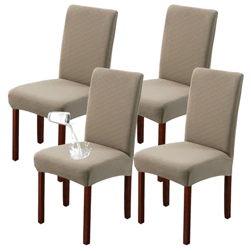 ZRCYXDW Wasserdichter Stuhlhussen, Stretch Stuhlhussen Für Esszimmer Weicher Waschbarer Spandex Stuhlhussen Für Esszimmerstühle Abnehmbarer Stuhlbezug Schwingstuhl-Taupe-4 Stück ZRCYXDW Wasserdichter Stuhlhussen, Stretch Stuhlhussen Für Esszimmer Weicher Waschbarer Spandex Stuhlhussen Für Esszimmerstühle Abnehmbarer Stuhlbezug Schwingstuhl-Taupe-4 Stück von ZRCYXDW