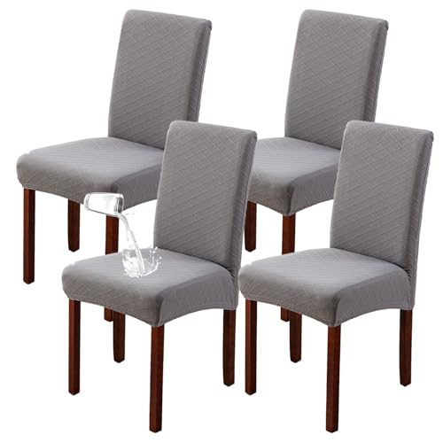 ZRCYXDW Wasserdichter Stuhlhussen, Stretch Stuhlhussen Für Esszimmer Weicher Waschbarer Spandex Stuhlhussen Für Esszimmerstühle Abnehmbarer Stuhlbezug Schwingstuhl-hellgrau-4 Stück ZRCYXDW Wasserdichter Stuhlhussen, Stretch Stuhlhussen Für Esszimmer Weicher Waschbarer Spandex Stuhlhussen Für Esszimmerstühle Abnehmbarer Stuhlbezug Schwingstuhl-hellgrau-4 Stück von ZRCYXDW