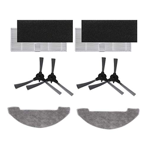 ZRF Ersatzteile kompatibel mit Proscenic 850T – 4 Filter, 4 Seitenbürsten, 2 Wischmopp von ZRF