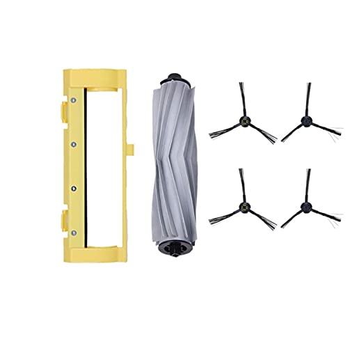 ZRF Für Amibot Animal Premium H2O Roboterstaubsauger Ersatzteile Zubehör (1 zentrale Rollbürste, 1 Hauptbürstenabdeckung, 4 Seitenbürsten) von ZRF