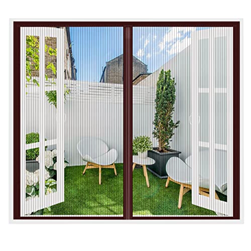 Magnet Fliegengitter Fenster Braun, Magnet Fliegengitter Tür Insektenschutz 150x190CM, Vollmagnetisch Kinderleichte Montage, Schließt Automatisch, Nicht Beschneidbar Magnet Fliegengitter Fenster Braun, Magnet Fliegengitter Tür Insektenschutz 150x190CM, Vollmagnetisch Kinderleichte Montage, Schließt Automatisch, Nicht Beschneidbar von ZRFYDN