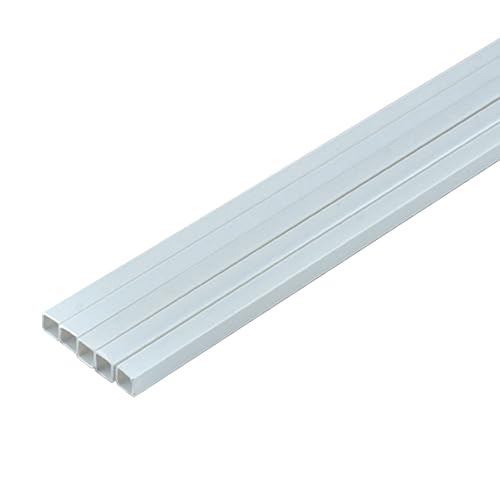 ZRHMCJEN Abs-Kunststoffrohr Abs-Rohr Quadratisches Kunststoffrohreignet Für Tisch-Architekturmodelle, 50 cm Lang/Diameter:8Mm(5Pcs) von ZRHMCJEN