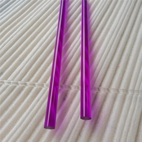 ZRHMCJEN Acryl-Rundstäbe, 5 Stück Farbiacryl-Rundstäbe, Acrylstäbe Massiv, Massive Klare Farbiacrylstäbe, Cake-Pop-Sticks/Purple/5 * 150Mm von ZRHMCJEN