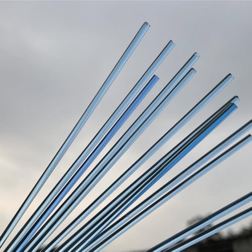 ZRHMCJEN Acrylstäbe, Acryl-Kuchenstiele 50 Stück Bunte Acryl-Rundstäbe, Acrylstäbe Mit Farbigen Stiften, Cake-Pop-Stiele Aus Acryl/Blue/3 * 100Mm von ZRHMCJEN