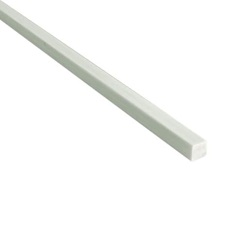 ZRHMCJEN Weißerfaser-Vierkantstab Län600 Mm, Für Modellflugzeuglasfaserverstärkter Stab Verstärkungsstreifen/One Color/4 * 4 * 600Mm von ZRHMCJEN