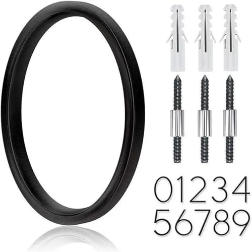 Hausnummer 125mm House Number Floating Letters Metal Numbers Address Sign Door Plates Home Outdoor 5 In Plaque For Mailbox 0-9(Number 1) von ZRHWSPD