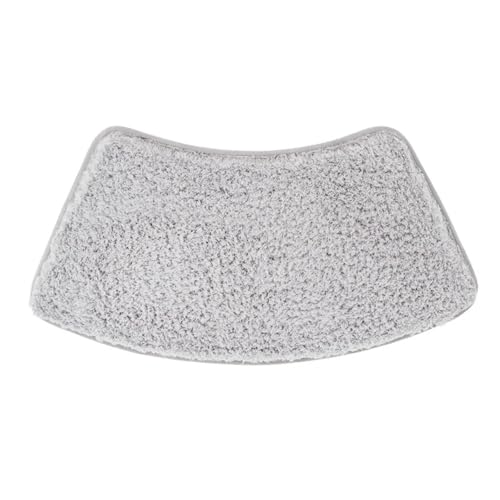 Rutschfester Teppich 1 Stück einfarbige, weiche und saugfähige, fächerförmige Anti-Rutsch-Badezimmermatte aus ultrafeinen Fasern for Gebogene Duschräume im Schlafzimmer(1pc Grey,45x100cm) von ZRHWSPD