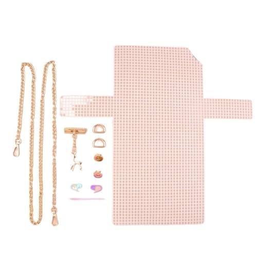 ZRHWSPD Kunststoffgitter Mesh, 1 Set Hilfsstrick-Netz aus Kunststoff, Basteltasche, Strickmaterialien, Handtasche, Umhängetasche, Netzbezug, Tasche, Taschenzubehör(Color-04) von ZRHWSPD