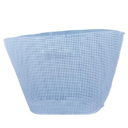 ZRHWSPD Kunststoffgitter Strick-Stickerei-Eimertasche, Hilfs-Strick-Näh-Web-Kunststoff-Netzblatt for DIY-Herstellungszubehör, Handgefertigt, Einfacher Strickhelfer(White 48cm) von ZRHWSPD