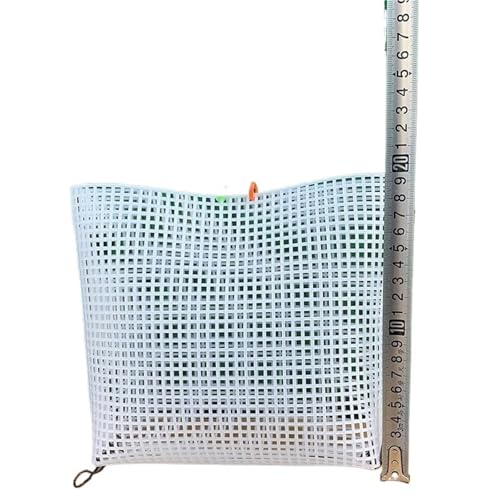 ZRHWSPD Kunststoffgitter Strick-Stickerei-Eimertasche, Hilfs-Strick-Näh-Web-Kunststoff-Netzblatt for DIY-Herstellungszubehör, Handgefertigt, Einfacher Strickhelfer(White S) von ZRHWSPD