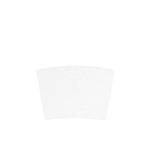 ZRHWSPD Kunststoffgitter Zubehör Handtasche Plastiktüte Mesh Grid robust Schwarz Weiß Canvas Tasche Blätter Garn Handwerk Stricken Teile(White Large Grid) von ZRHWSPD