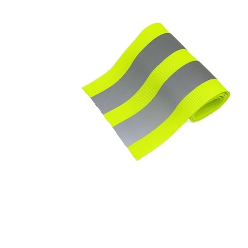 ZRHWSPD Reflektorband 10 cm reflektierendes gewebtes Klebeband, reflektierender Stoffstreifen, mit Nachtwarnband auf Kleidung genäht(Green D 10cmX3.0m) von ZRHWSPD