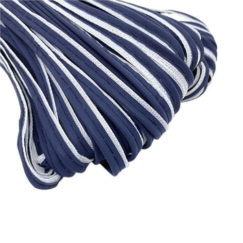 ZRHWSPD Reflektorband 5 Yards 9mm Reflektierende Bandkante Nähen Band Schnur Seil for Blätter Sofa Vorhänge Hüte Kleidung Verschiedene Stoffe Nähen DIY(Deep Blue) von ZRHWSPD