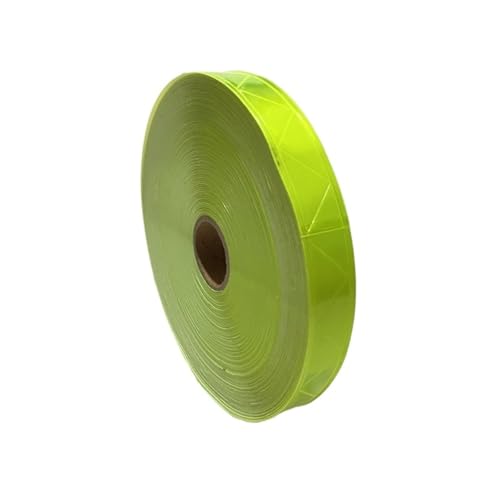 ZRHWSPD Reflektorband PVC-Nachtreflektierendes Warnband, Bekleidungshilfsmaterial, Fluoreszierendes, reflektierendes Band for den Straßenverkehr(Green,2.5cmx3.0m) von ZRHWSPD