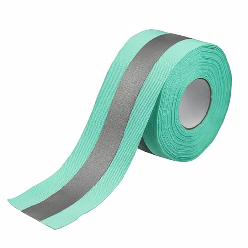 ZRHWSPD Reflektorband Silbernes reflektierendes Klebeband for Aufnähen von Sicherheitsstoff, Gurtband, Zierstreifen, 5 cm x 2 cm x 2 m(Blue-2m) von ZRHWSPD