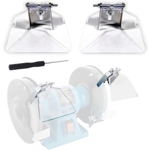 2 Stück Schleifbock Augenschutz, Augenschutz für Doppelschleifer Universal Schleifmaschinen-Halterung für Die Meisten Schleifbock Typ 125/150/200/250 Schleifbock Schutzschild 2 Stück Schleifbock Augenschutz, Augenschutz für Doppelschleifer Universal Schleifmaschinen-Halterung für Die Meisten Schleifbock Typ 125/150/200/250 Schleifbock Schutzschild von ZRHXG