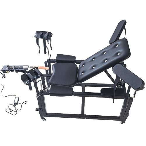 Neuen 2-In-1-Sex Stuhl Mit Sexmaschine Multifunktionaler Bondage Sex Möbel SM Sex Chair Gynäkologenstuhl Handschellen/Fußfesseln Fesseln Sex Set Sex Hilfsstützen Sex Bett Erotisches Sexspielzeug von ZRJAENW