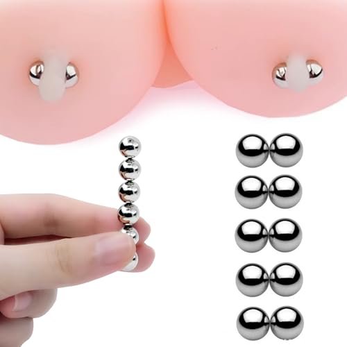 ZRJAENW Nippelklemmen Brustklemmen 10 Magnetkugeln Leistungsstarke Magnetische Klitorisklemmen Flirtzubehör Sm Sexspielzeug Für Männer Und Frauen Vaginalklemmen Stimulation BDSM Gegengewicht von ZRJAENW