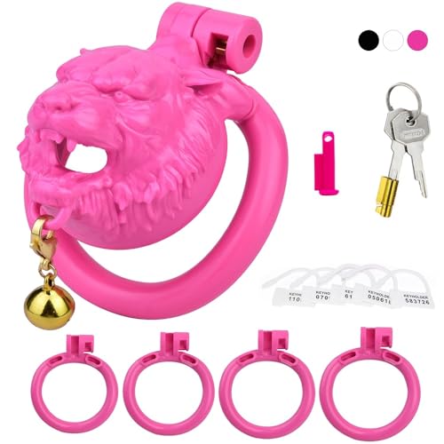 ZRJAENW Peniskäfig Chastity Cage Männer Cock Cage mit 4 Cockringe Keuschheitskäfig Herren Extrem Bondage Set SM Sissy Atmungsaktives Chastity Gerät Fesseln Sexspielzeug für Paare von ZRJAENW