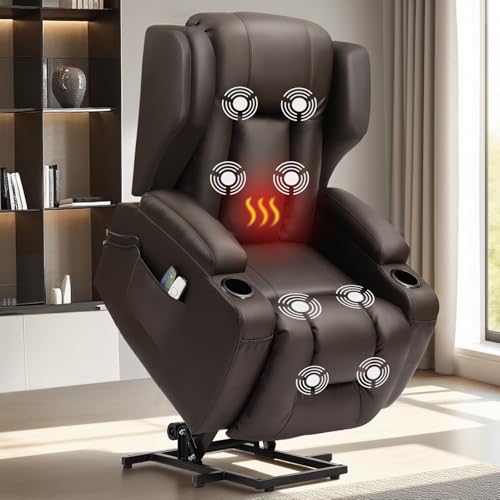 ZRNINR Elektrischer Fernsehsessel mit aufstehhilfe, Relaxsessel Massagesessel mit Aufzug Heizung Liegefunktion, Liegen TV Sessel für Wohnzimmer, Braun, 1 ZRNINR Elektrischer Fernsehsessel mit aufstehhilfe, Relaxsessel Massagesessel mit Aufzug Heizung Liegefunktion, Liegen TV Sessel für Wohnzimmer, Braun, 1 von ZRNINR