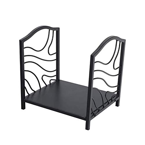 ZRQSMCX Arc Brennholzständer, Minimalistischer schwarzer Metall-Holzständer, Outdoor-Holzständer für Brennholz/Holzscheite/Bauholz/Anzündholz von ZRQSMCX