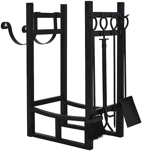 ZRQSMCX Brennholzständer für den Außenbereich, robuster Holzhalter aus Stahl zur Aufbewahrung von Kaminen ZRQSMCX Brennholzständer für den Außenbereich, robuster Holzhalter aus Stahl zur Aufbewahrung von Kaminen von ZRQSMCX