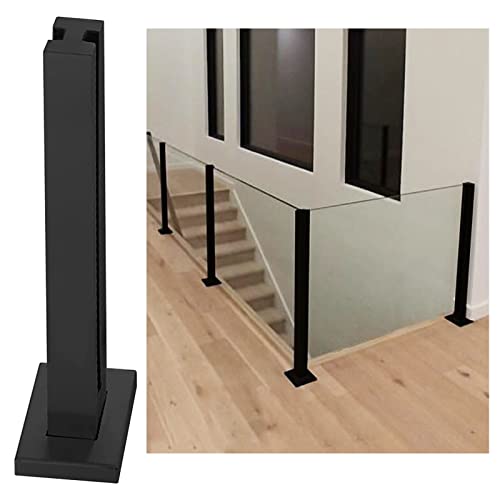 ZRQSMCX Glasgeländerpfosten-Set für den Innenbereich, schwarz, Robustes Glasdeck-Geländersystem, Moderne Glasplattenklemmen, Glasgeländerpfosten für Veranda, Terrasse, Villa,Black-mid Post-75cm ZRQSMCX Glasgeländerpfosten-Set für den Innenbereich, schwarz, Robustes Glasdeck-Geländersystem, Moderne Glasplattenklemmen, Glasgeländerpfosten für Veranda, Terrasse, Villa,Black-mid Post-75cm von ZRQSMCX