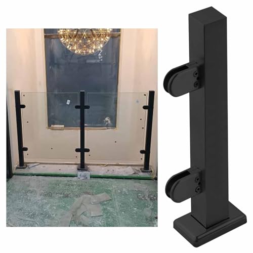 ZRQSMCX Glasgeländerpfostenklemme für Flure, Mattschwarz, bodenstehende Glasgeländerhalterung, Handlauf-Set für Innentreppen, Zaunpfosten aus Edelstahl,Black-end Post-90cm ZRQSMCX Glasgeländerpfostenklemme für Flure, Mattschwarz, bodenstehende Glasgeländerhalterung, Handlauf-Set für Innentreppen, Zaunpfosten aus Edelstahl,Black-end Post-90cm von ZRQSMCX