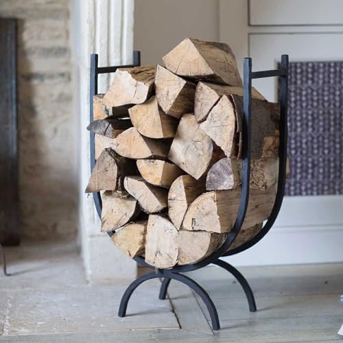 ZRQSMCX Hochwertiges Brennholzregal für den Innen- und Außenbereich. Kaminbesteckhalter mit stapelbarem Design. Holzregal zur Lagerung und Organisation von Brennholz. ZRQSMCX Hochwertiges Brennholzregal für den Innen- und Außenbereich. Kaminbesteckhalter mit stapelbarem Design. Holzregal zur Lagerung und Organisation von Brennholz. von ZRQSMCX