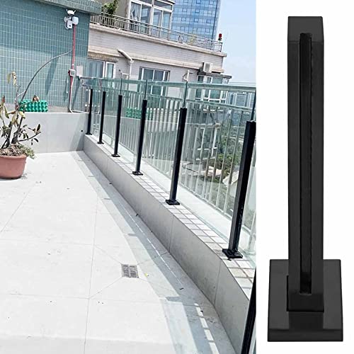 ZRQSMCX Pfosten für Geländersystem aus Edelstahl und Glas, schwarzer Glasgeländerpfosten, Geländerbalustrade für Terrassen- und Verandazäune, Handlauf-Set aus Glasplatten mit BES,Black-end Post-95cm ZRQSMCX Pfosten für Geländersystem aus Edelstahl und Glas, schwarzer Glasgeländerpfosten, Geländerbalustrade für Terrassen- und Verandazäune, Handlauf-Set aus Glasplatten mit BES,Black-end Post-95cm von ZRQSMCX