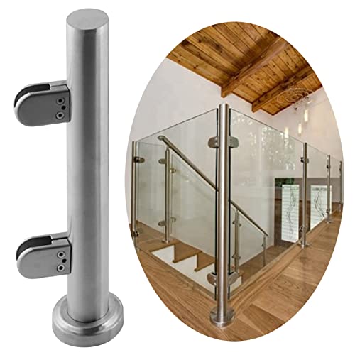ZRQSMCX Pfosten für Glasgeländersystem aus Edelstahl, Geländerpfostensatz für Innentreppen, runde Glasplattenklemmen für Deck/Treppenzaun/Loft-Veranda,Deep Coffee-95cm/37.4" ZRQSMCX Pfosten für Glasgeländersystem aus Edelstahl, Geländerpfostensatz für Innentreppen, runde Glasplattenklemmen für Deck/Treppenzaun/Loft-Veranda,Deep Coffee-95cm/37.4" von ZRQSMCX