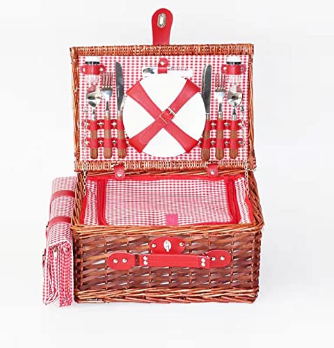 ZRQSMCX Picknickkorb für 4 – Picknickkorb aus Weide mit Griff, wasserdichter Decke und Utensilien, für Weihnachten, Jahrestage, Hochzeiten, Valentinstag, Muttertag, Geschäfts- und Firmenfeiern ZRQSMCX Picknickkorb für 4 – Picknickkorb aus Weide mit Griff, wasserdichter Decke und Utensilien, für Weihnachten, Jahrestage, Hochzeiten, Valentinstag, Muttertag, Geschäfts- und Firmenfeiern von ZRQSMCX