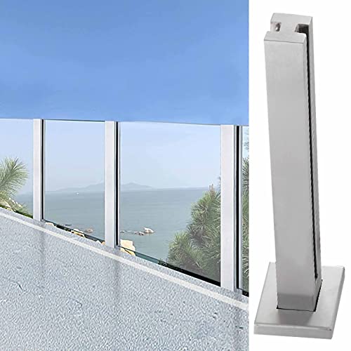 ZRQSMCX Quadratischer Glasgeländerpfosten, gewerblicher Zaunpfosten-Handlauf in Silber, Winddichte Glasgeländerplattenklemme, Plattform-Glasgeländersystem,Silver-mid Post-105cm ZRQSMCX Quadratischer Glasgeländerpfosten, gewerblicher Zaunpfosten-Handlauf in Silber, Winddichte Glasgeländerplattenklemme, Plattform-Glasgeländersystem,Silver-mid Post-105cm von ZRQSMCX