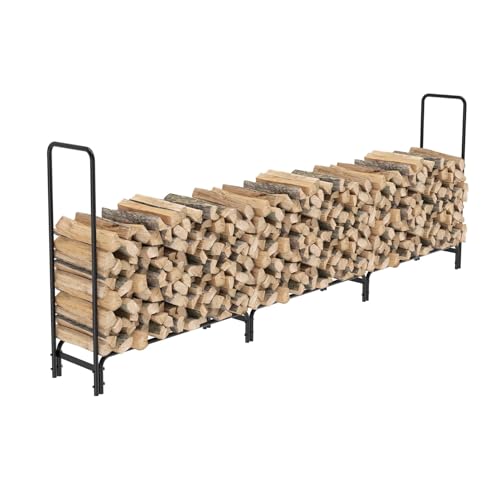 ZRQSMCX Robuster Brennholzständer aus Metall zur Lagerung von Holzscheiten im Innen- und Außenbereich, Halter und Organizer mit Stapeloption ZRQSMCX Robuster Brennholzständer aus Metall zur Lagerung von Holzscheiten im Innen- und Außenbereich, Halter und Organizer mit Stapeloption von ZRQSMCX