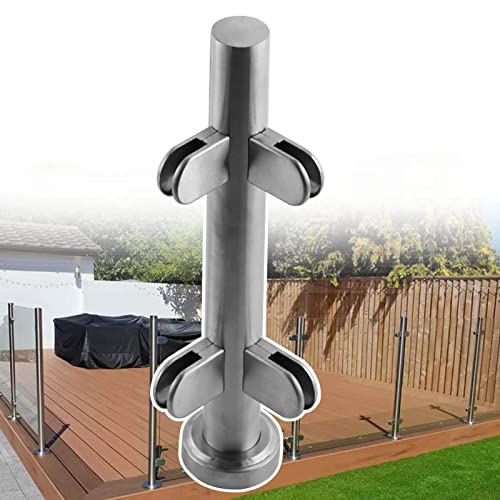 ZRQSMCX Silberner Glasgeländer-Systempfosten, runde Glasplattenklemme, Handlauf für Deckplattformgeländer, Glasgeländer-Set für Außenstufen/Innentreppen,Silver-Corner Post-110cm ZRQSMCX Silberner Glasgeländer-Systempfosten, runde Glasplattenklemme, Handlauf für Deckplattformgeländer, Glasgeländer-Set für Außenstufen/Innentreppen,Silver-Corner Post-110cm von ZRQSMCX