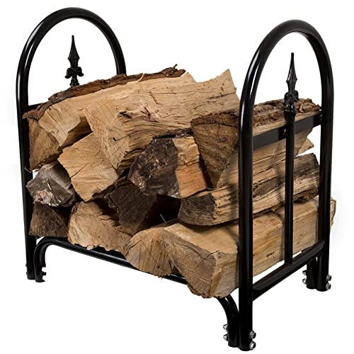 ZRQSMCX Wasserdichter Brennholzständer aus Metall für den Außenbereich, robuster Holzhalter für den Kamin, wetterbeständiges Holzlagerregal von ZRQSMCX
