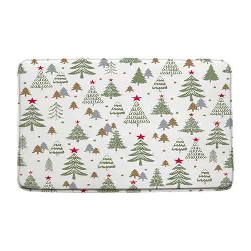ZRUWUA Weihnachtsbaum-Badematte, Salbeigrün, Weihnachtsbaum, Kiefer, Cartoon, Winterurlaub, niedlich, Mikrofaser, Memory-Schaum, Badematte, 45,2 x 74,9 cm ZRUWUA Weihnachtsbaum-Badematte, Salbeigrün, Weihnachtsbaum, Kiefer, Cartoon, Winterurlaub, niedlich, Mikrofaser, Memory-Schaum, Badematte, 45,2 x 74,9 cm von ZRUWUA