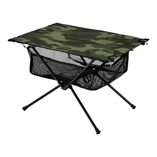 ZRWLUCKY Campingtisch mit abstraktem Camouflage-Muster, rechteckig, mit Tragetasche, für Picknick, Camping, Reisen von ZRWLUCKY