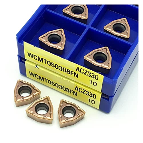 ZSBLXHHJD Hardware-Tool WCMT050308 AZC330. Hartmetalleinsatz Toilette Typ U-förmiges Bohrwerkzeug WCMT 050308. Einsatz drehen. CNC Werkzeug drehen. von ZSBLXHHJD