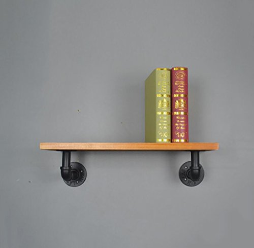 ZSDBYT Wandmontiertes Lagerregal, Retro-Bücherregal aus Eisen mit Wasserrohren, multifunktionales Wandlagerregal (40 cm) von ZSDBYT