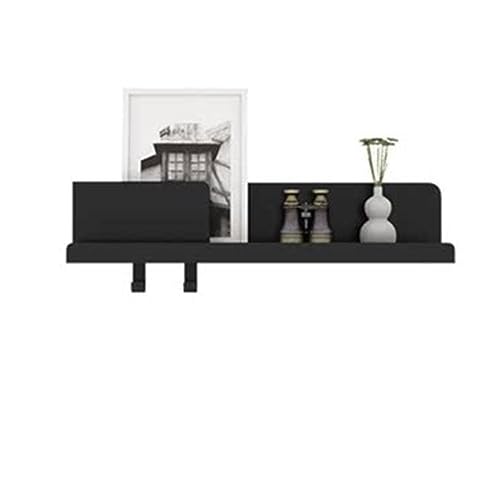 ZSDBYT Wandmontiertes Lagerregal aus Metall, Wanddekor-Ausstellungsregal, Bücherregal, geeignet für Badezimmer, Wohnzimmer (Schwarze Mitte) von ZSDBYT