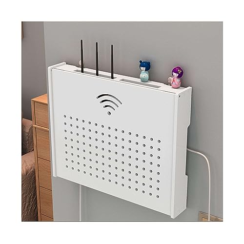 ZSDBYT WiFi-Router-Regal, kreative TV-Set-Top-Box, wandmontierte Aufbewahrungsbox für WLAN-Router (B Small) von ZSDBYT