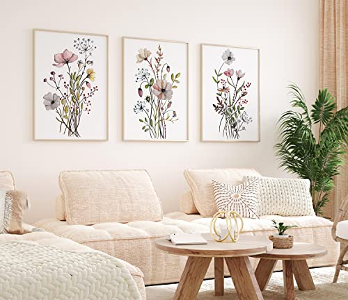 ZSDWGL Wanddeko Leinwand-Wand Bilder-Paining-Set mit 3 Wildblumen-Dekordrucken Postern und Kunstdruckeen Gemäldewerken Bildern für Wohnzimmer Bar Treppen Heimdekoration 50x70cm x3 Rahmenlos ZSDWGL Wanddeko Leinwand-Wand Bilder-Paining-Set mit 3 Wildblumen-Dekordrucken Postern und Kunstdruckeen Gemäldewerken Bildern für Wohnzimmer Bar Treppen Heimdekoration 50x70cm x3 Rahmenlos von ZSDWGL