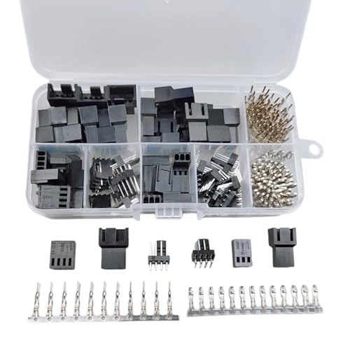 200 Stück PWM Kunststoff Gehäuse Computer Kühlung Lüfter Stecker und Buchse 3-Pin/4-Pin für PC Lüfter Splitterkabel Stecker Kit 200 Stück PWM Kunststoff Gehäuse Computer Kühlung Lüfter Stecker und Buchse 3-Pin/4-Pin für PC Lüfter Splitterkabel Stecker Kit von ZSDZFYLLK
