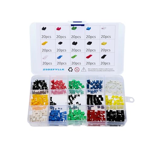 300pcs 2,54mm / 2,0mm / 1,27mm Mixed Jumper Caps Kit für Arduino Raspberry Pi PCB PC Standard Circuit Board Jumper Cap Shunts Kurzschluss Verbindung Pin Blocks 300pcs 2,54mm / 2,0mm / 1,27mm Mixed Jumper Caps Kit für Arduino Raspberry Pi PCB PC Standard Circuit Board Jumper Cap Shunts Kurzschluss Verbindung Pin Blocks von ZSDZFYLLK