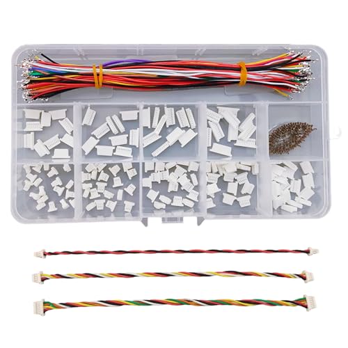 JST SH1.0 Steckverbinder Kit und vorgekrimmte Silikonkabel kompatibler Adapter für FPV Drohne Flight Controller SpeedyBee F405 JST SH1.0 Steckverbinder Kit und vorgekrimmte Silikonkabel kompatibler Adapter für FPV Drohne Flight Controller SpeedyBee F405 von ZSDZFYLLK